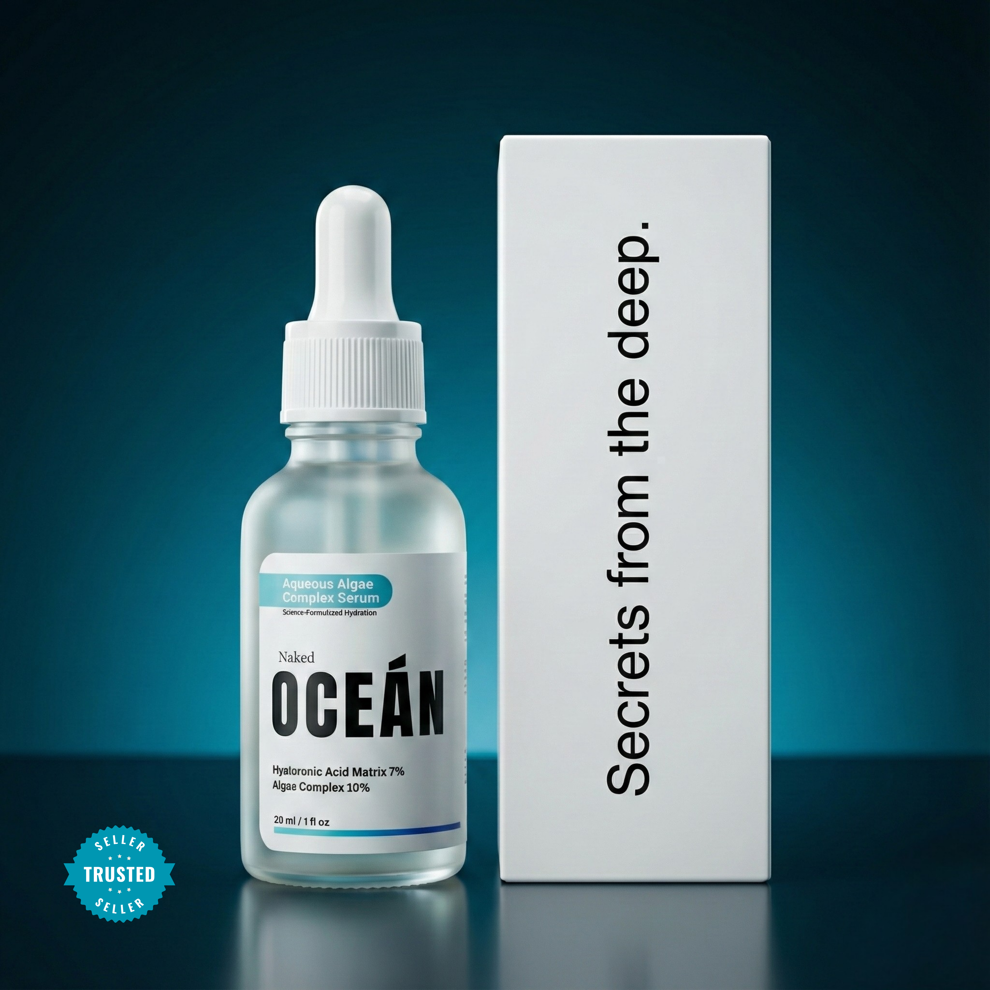 Naked Ocean Algae Face Serum Powered by BioActive AlgaRx™ (Pack of 2)